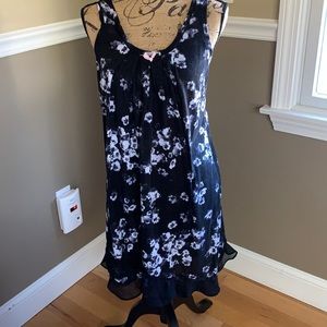 Simply Vera Cotton Chiffon Trim Nightgown Size S